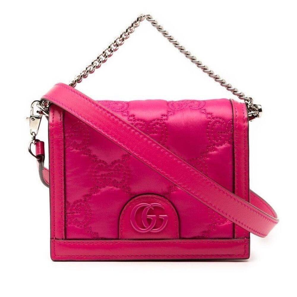 Gucci GG Marmont Matelasse Mini Shoulder Bag Pink